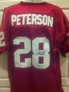 Adrian Peterson Signed Oklahoma Jersey BOOMER SOONER JSA